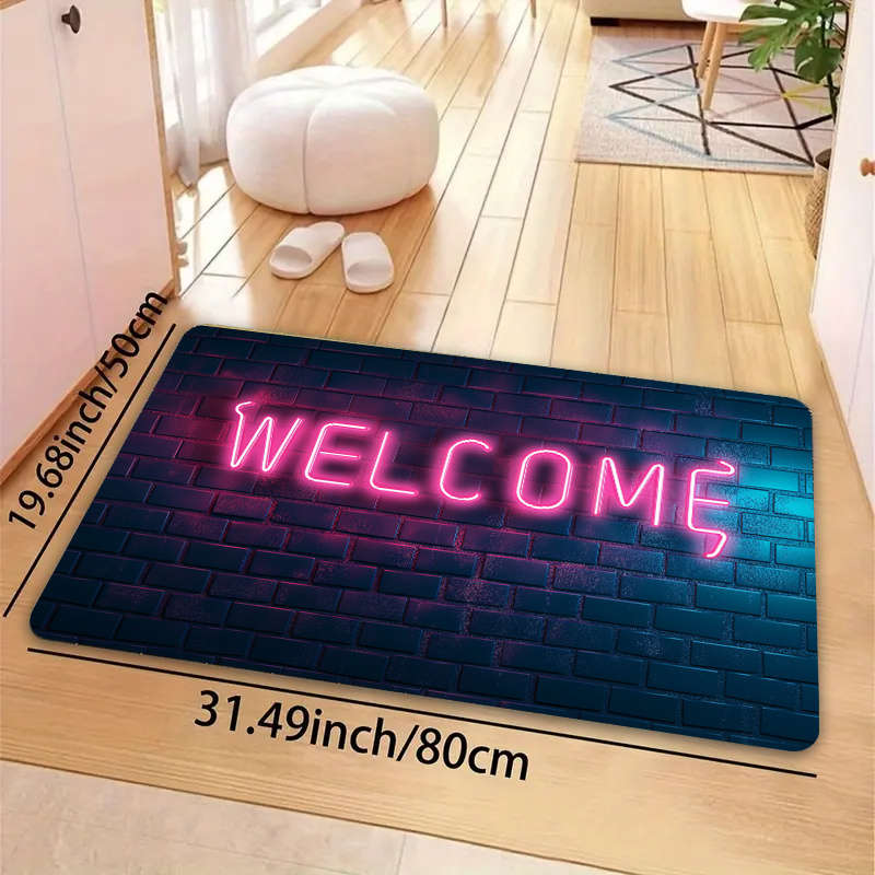 1Pc Pink 19.69x31.49inch 50x80cm Floor Mat