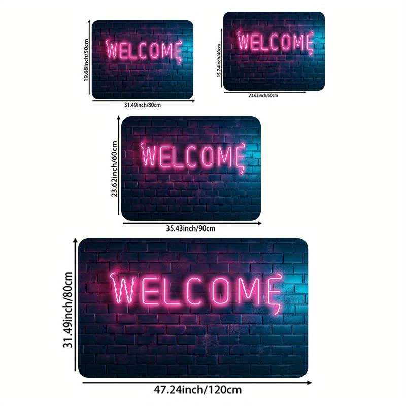 1Pc Pink 19.69x31.49inch 50x80cm Floor Mat