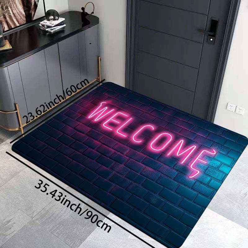 1Pc Pink 19.69x31.49inch 50x80cm Floor Mat