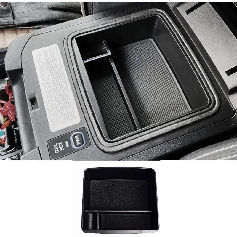 Armrest Box Secondary Storage Organizer For Toyota Land Cruiser Prado 150