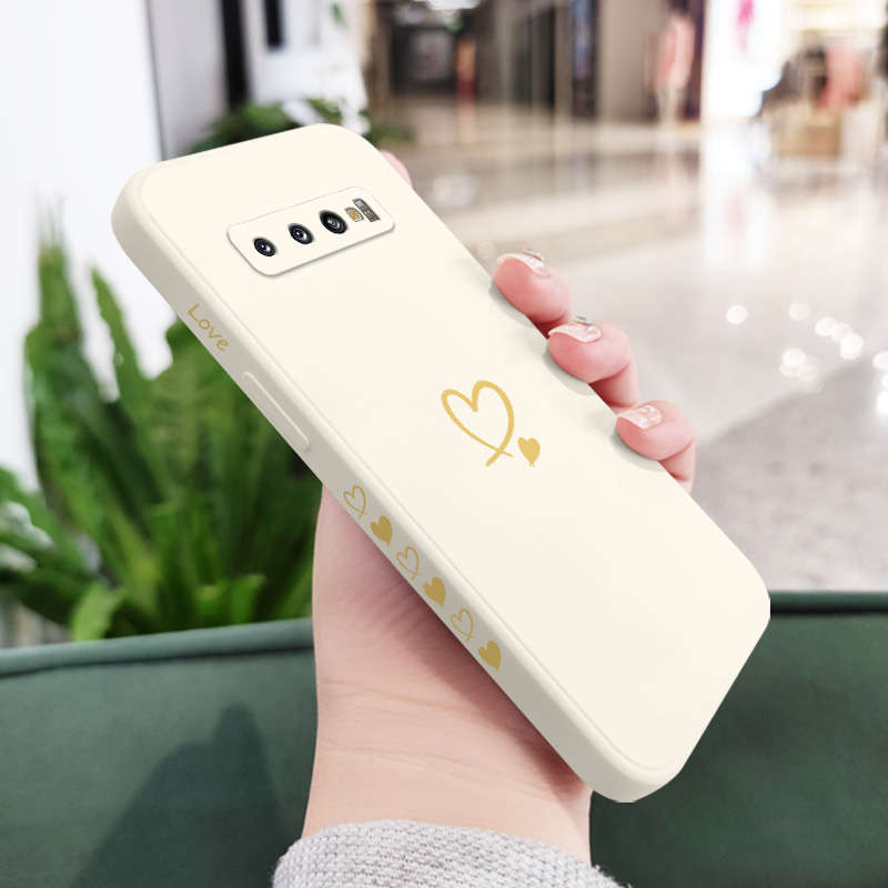 1pc White For Samsung Galaxy S10+ Phone Cases