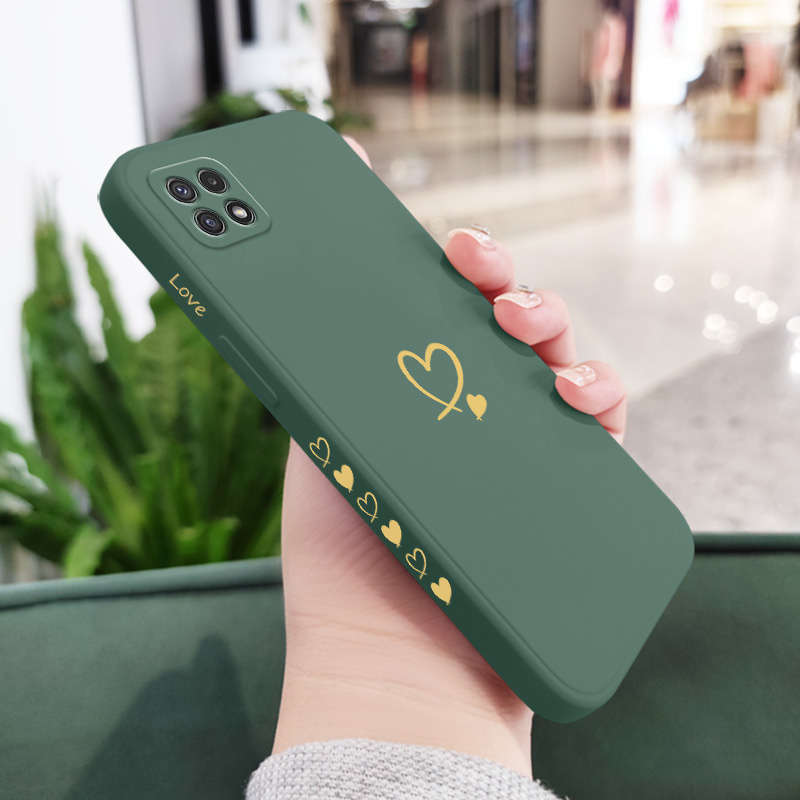 1pc Green For Samsung Galaxy A22 5G Phone Cases