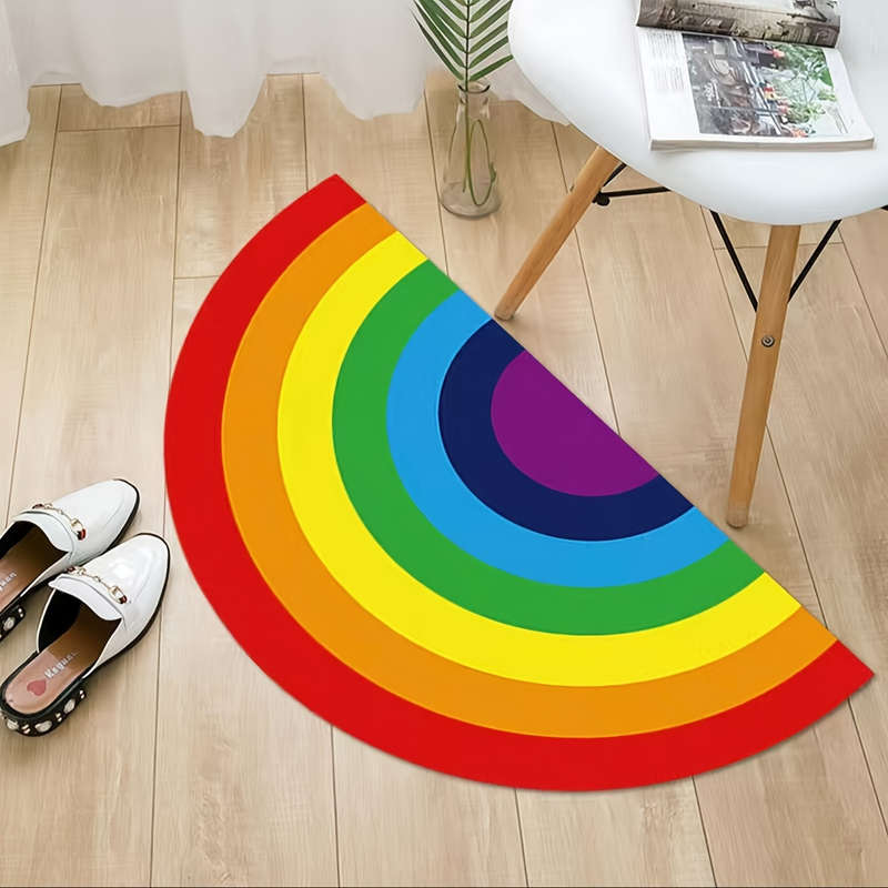 1Pc Iridescent Floor Mat