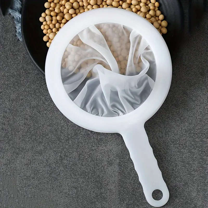 1pc Premium Ultra-Fine Mesh Strainer Spoon Perfect For Soy Milk Coffee Yogurt Durable Abs