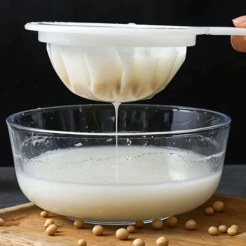1pc Premium Ultra-Fine Mesh Strainer Spoon Perfect For Soy Milk Coffee Yogurt Durable Abs