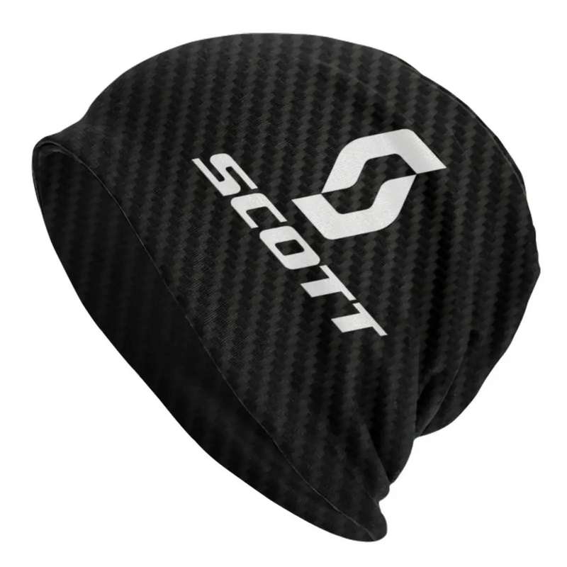 1pc Scott Unisex Street Style Knit Beanie Hat Polyester and Elastane Stretchable Fabric Windproof
