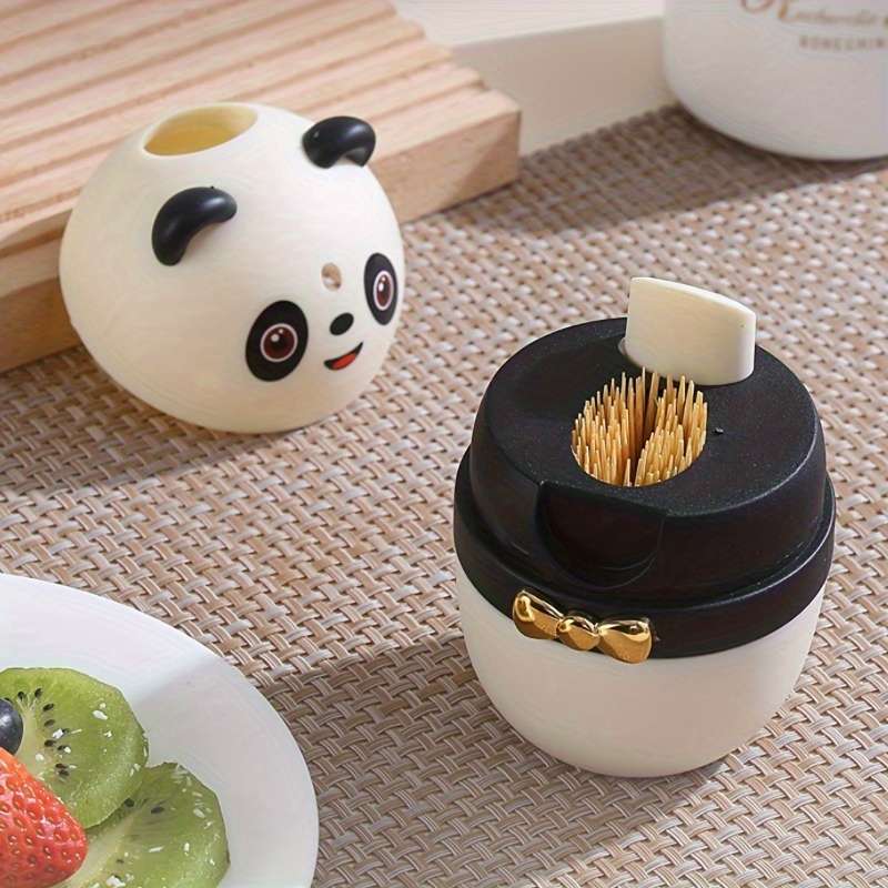 1pc Toothpick Holder Dispenser Creative Toothpick Holder Dispenser Pop-Up Automatic Toothpic