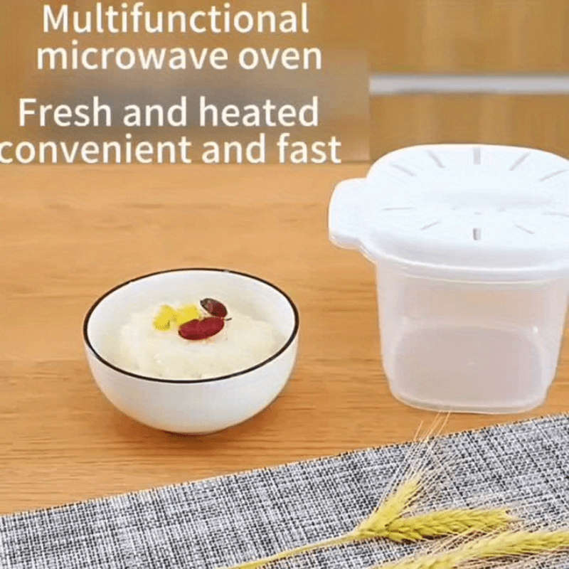 1pc LDQ Multi-Functional Microwave Rice Cooker Steamer Easy Clean Portable Bento Lunch Box for