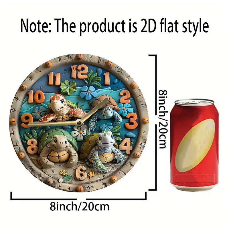 1 Piece 8 Inch Silent Wall Clock