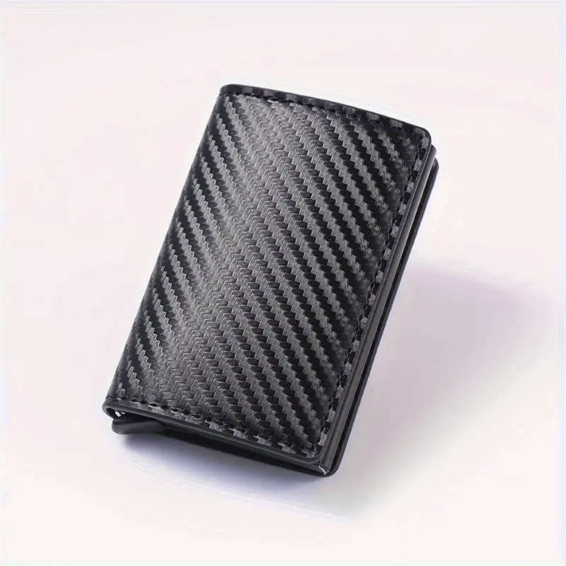 1pc Sleek Anti-Theft Men's Wallet Durable Aluminum Alloy Multiple Card Slots Lightweight Compact Des