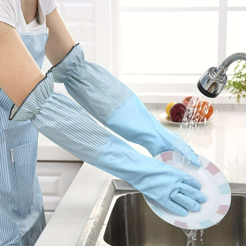 1 Pair Random Color Household Cleaning Gloves