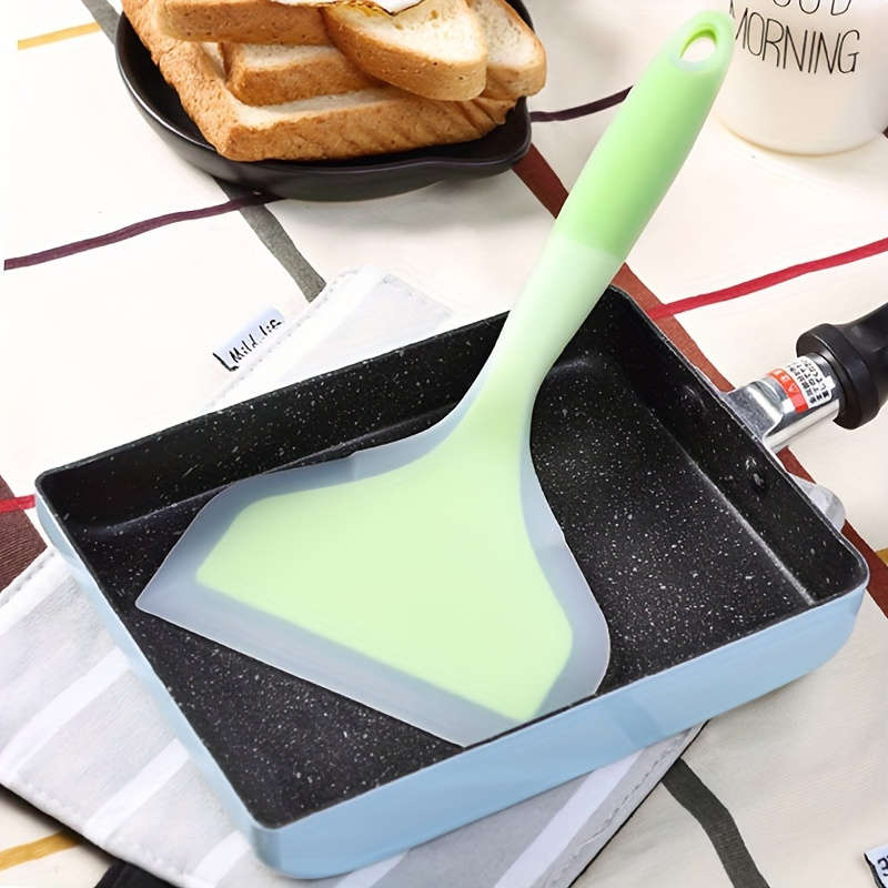 1pc Silicone Spatula for Non-Stick Pans BBQ Grilling Pizza Pancakes Wide Mouthed Flexible H