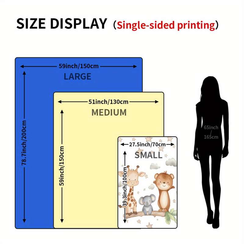 1ps Blanket Color Style1 size 70x100cm 27.5x39in