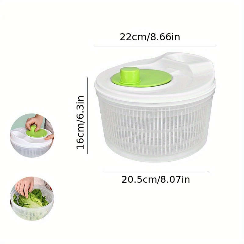 1pc Multi-Functional PP Kitchen Tool Vegetable And Fruit Dryer Salad Spinner Colander Baske