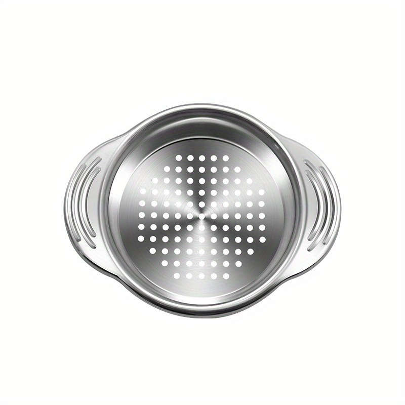 1pc Stainless Steel Can Drain Strainer Kitchen Tool for Easy Can Slag Filtering Durable Metal Con