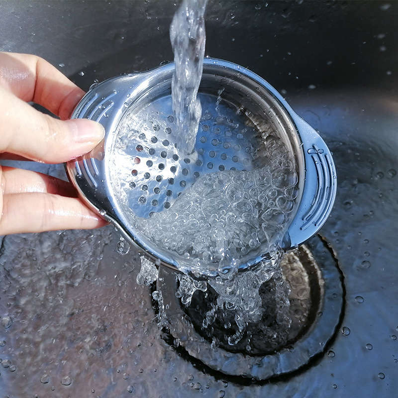 1pc Stainless Steel Can Drain Strainer Kitchen Tool for Easy Can Slag Filtering Durable Metal Con
