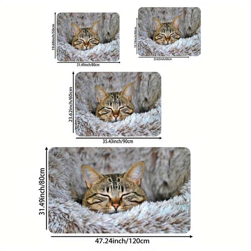 1Pc Grey 31.49x47.24inch 80x120cm Floor Mat