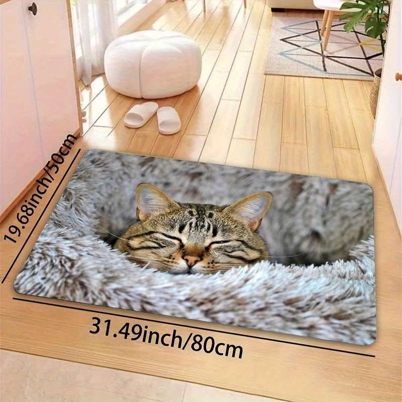 1Pc Grey 31.49x47.24inch 80x120cm Floor Mat