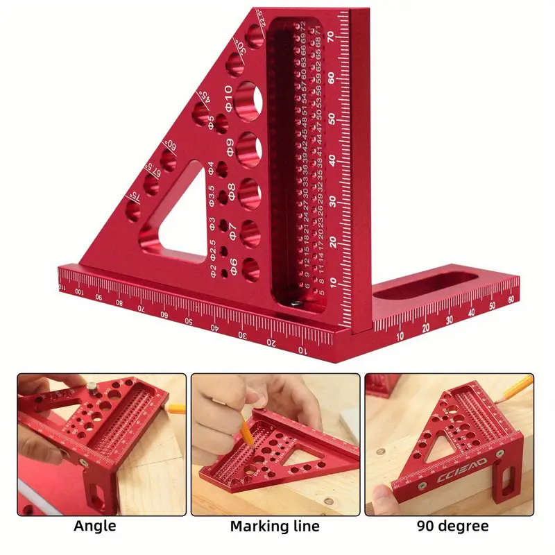 Aluminum Woodworking Square Scriber