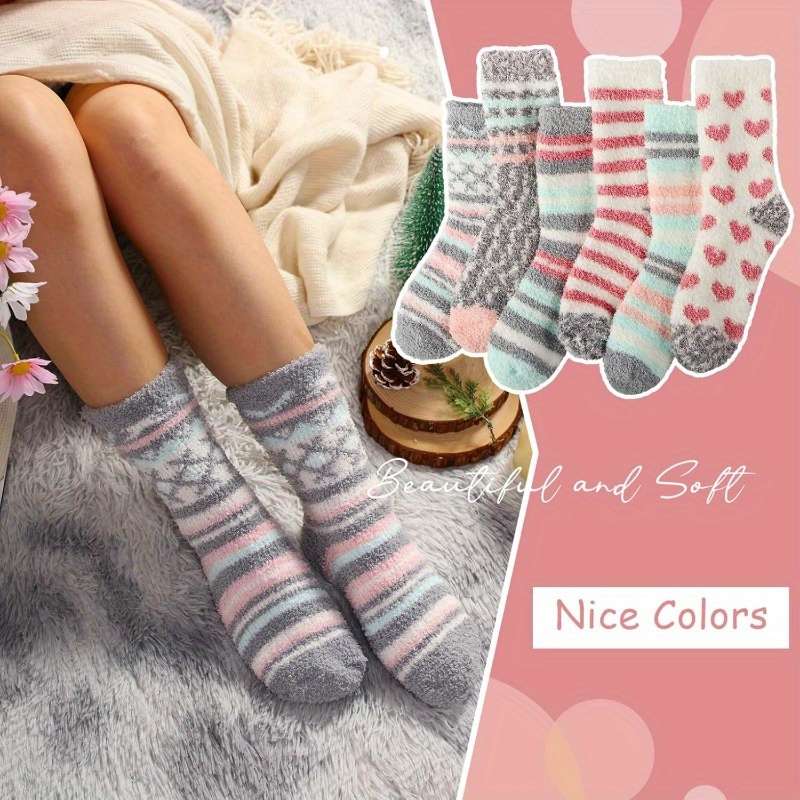 Sock Mixed Color 6 Pairs  One Size