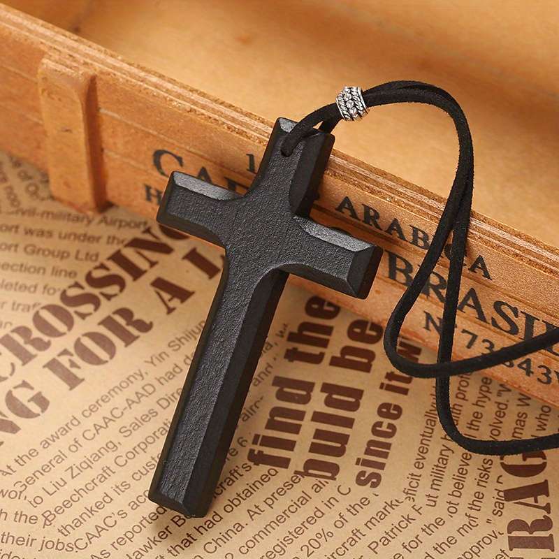 1 Piece A Brown Jesus Theme Pendant