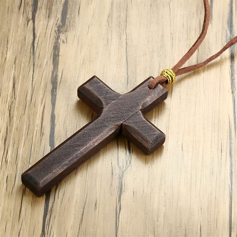 1 Piece A Brown Jesus Theme Pendant