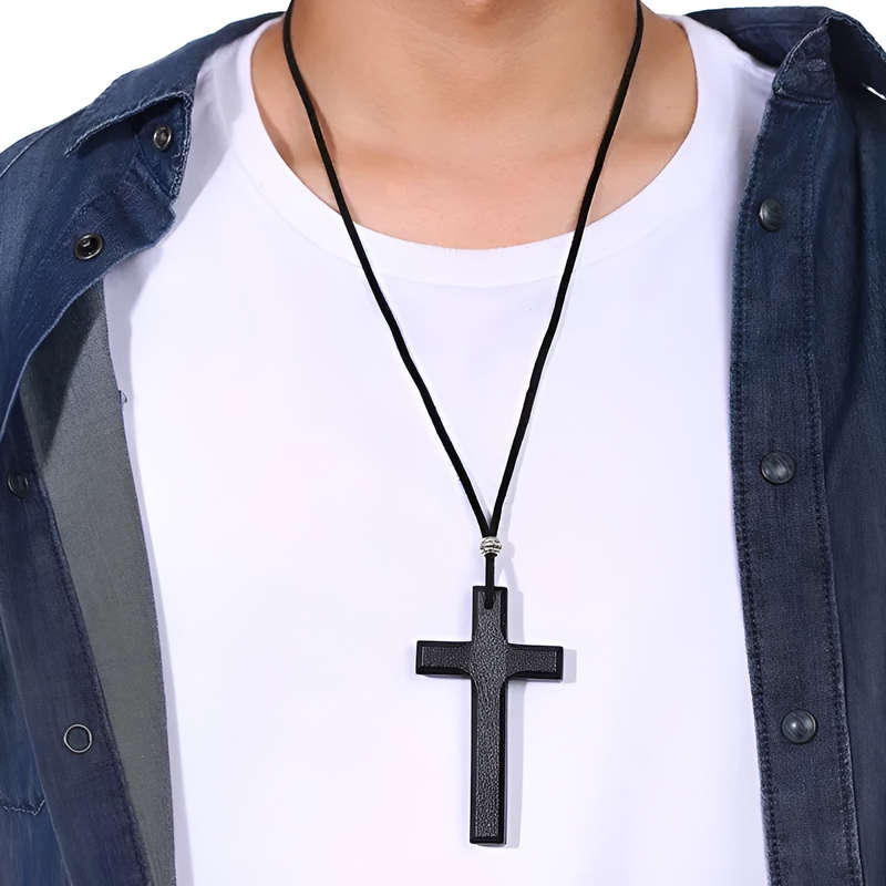 1 Piece A Brown Jesus Theme Pendant