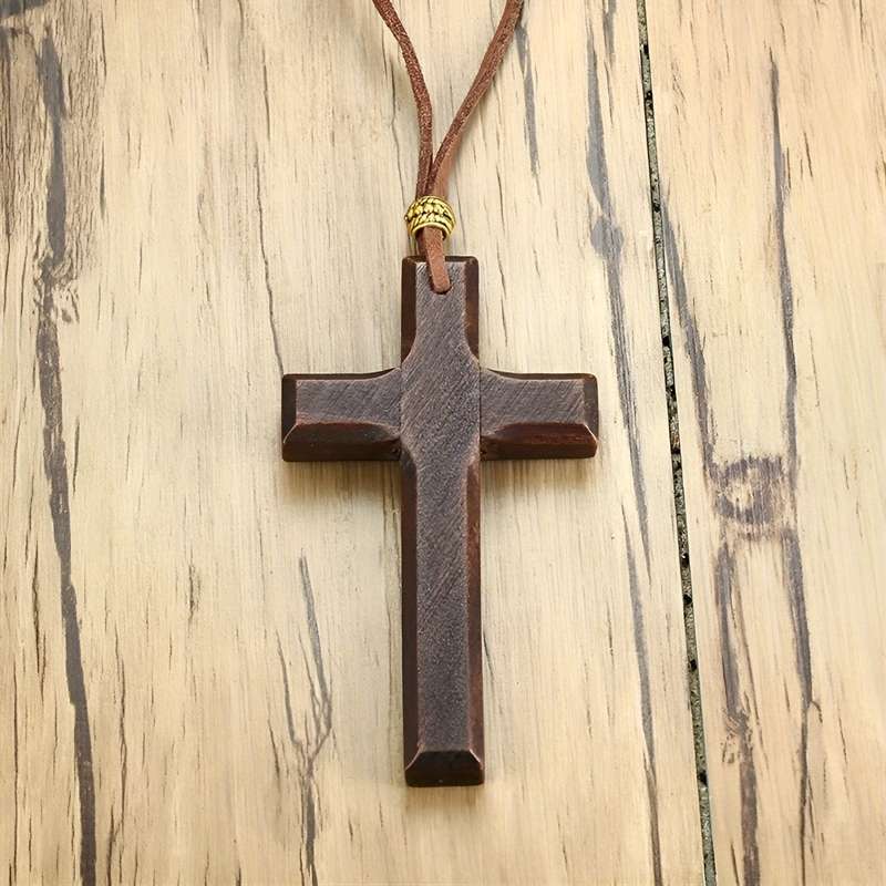 1 Piece A Brown Jesus Theme Pendant