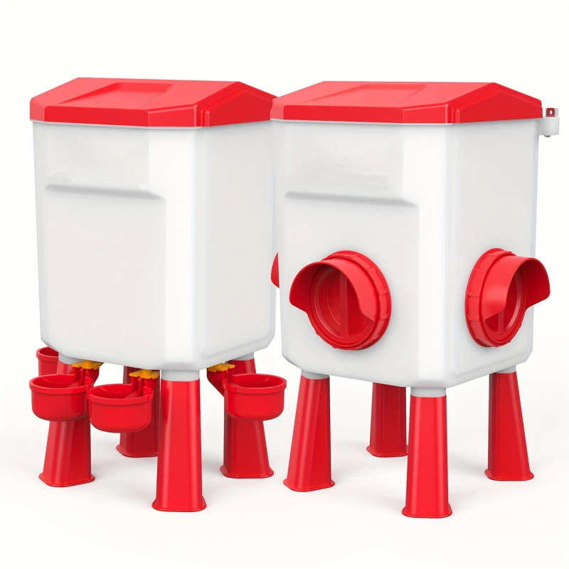 3 Gallon Chicken Drinker And Feeder Set