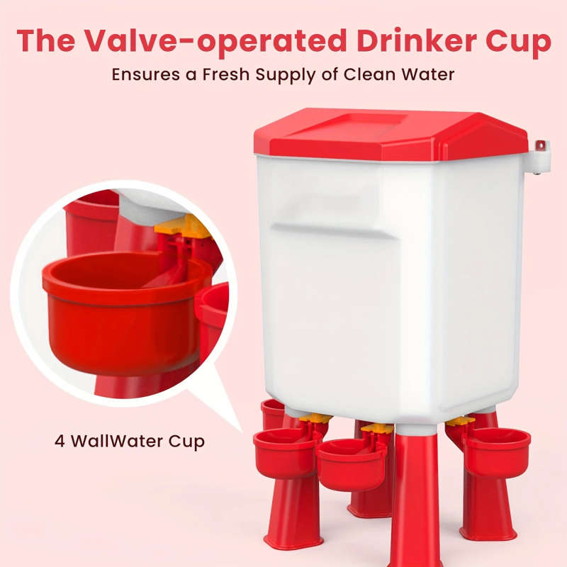 3 Gallon Chicken Drinker And Feeder Set