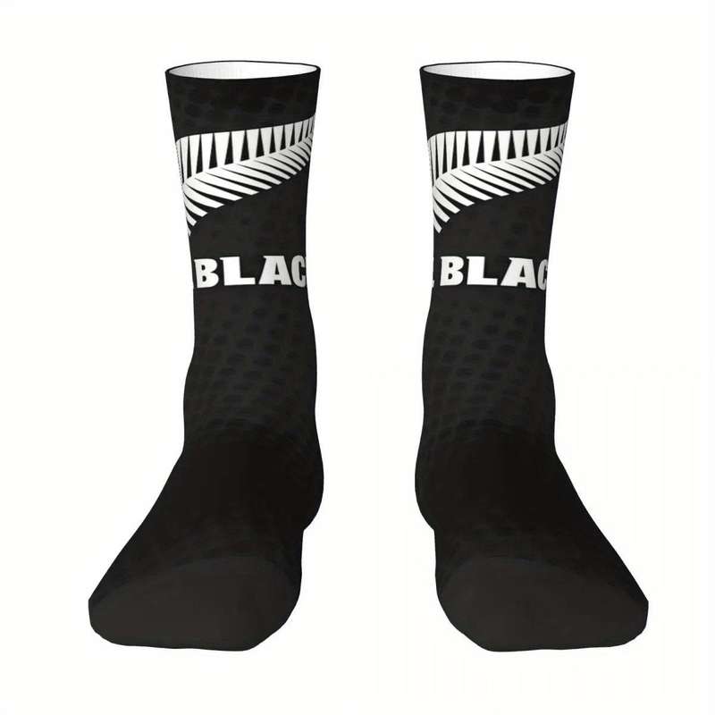 1 Pair One Size Rugby Feather Socks