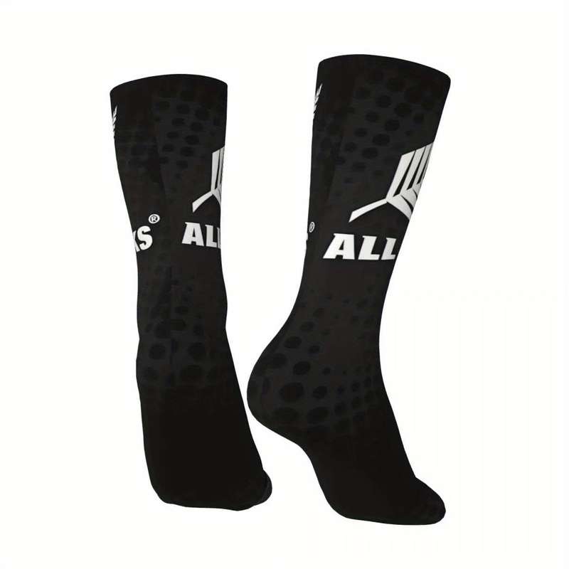 1 Pair One Size Rugby Feather Socks