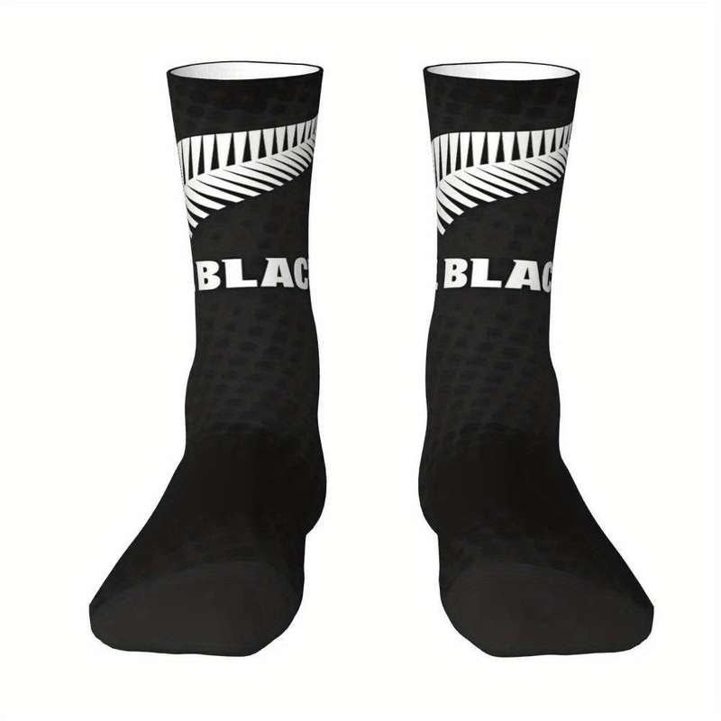 1 Pair One Size Rugby Feather Socks