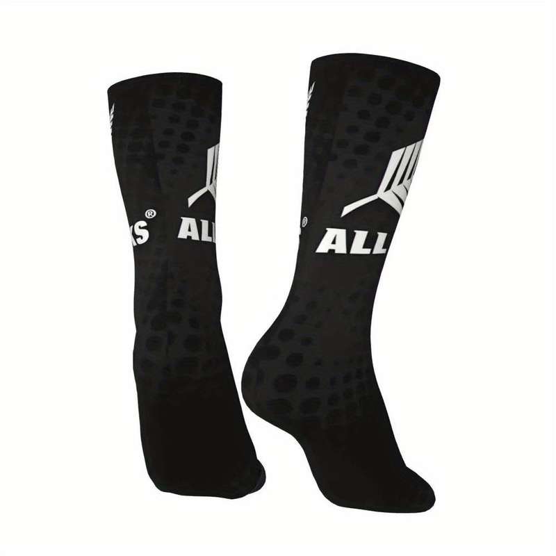 1 Pair One Size Rugby Feather Socks