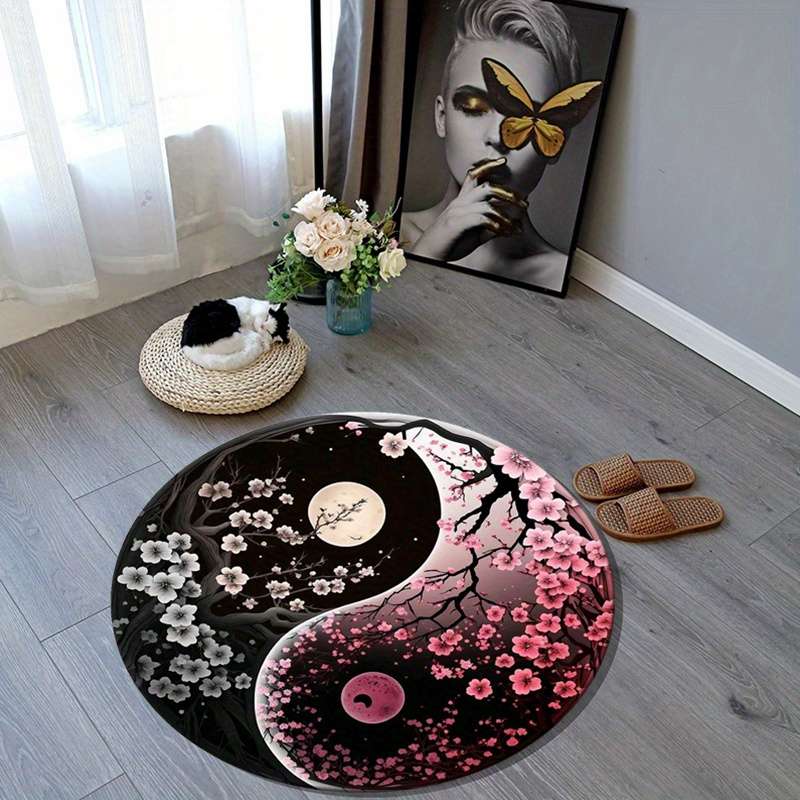 1Pc 47.24x47.24inch 120x120cm Floor Mat