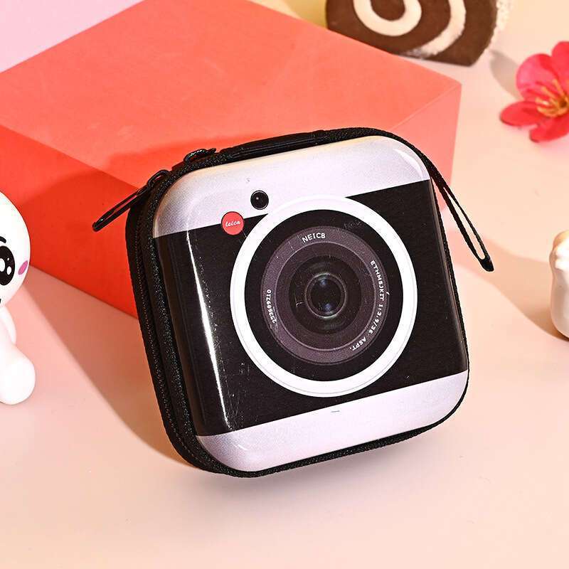 1pc New Trendy Coin Purse Record Tape Coin Purse Data Cable Headphone Storage Bag