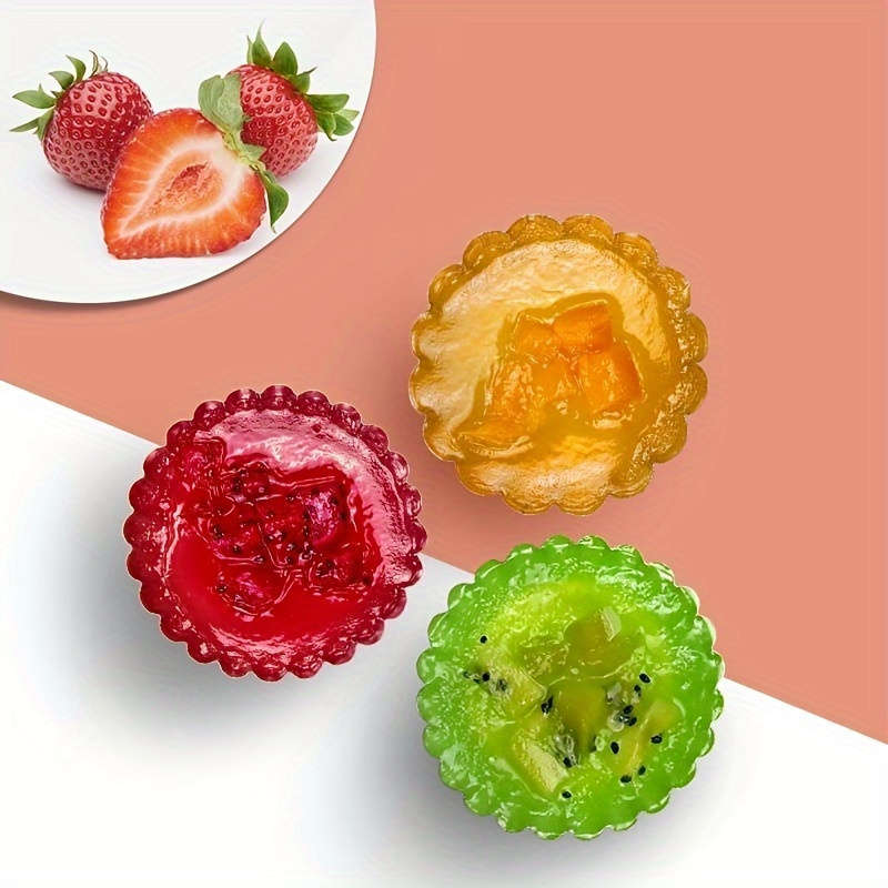 50pcs Reusable Aluminum Tart and Pudding Trays Baking Steamed Rice Cake Molds with Lids for