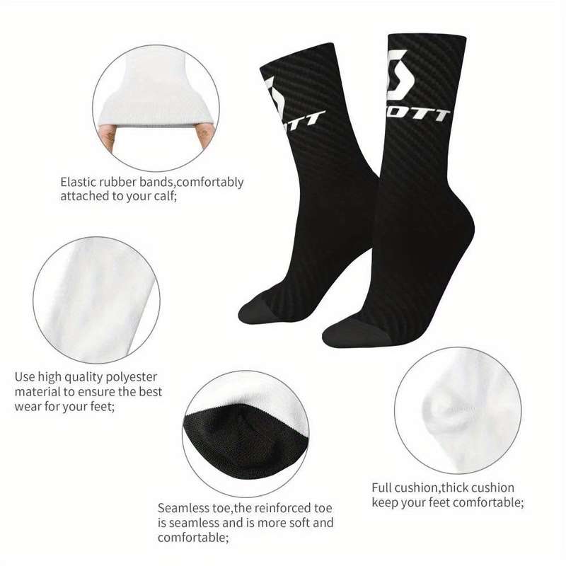 1 Pair One Size White Socks