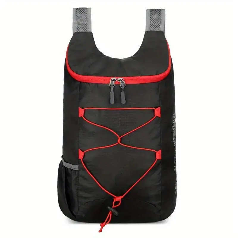 1pc Ultralight Durable Foldable Backpack For Hiking Cycling And Traveling Adjustable Shoulder Straps