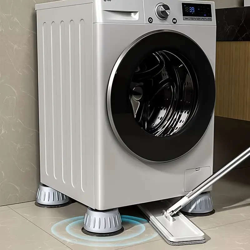 4pcs Anti-Vibration Washing Machine Pads Non-Slip Shock-Absorbing Noise-Reducing Mats for Washing Ma