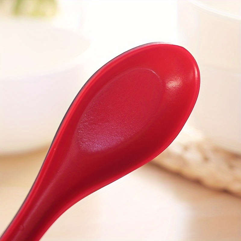 5pcs Japanese-Style Melamine Soup Spoons Durable Non-Stick Easy-to-Clean Perfect for Ramen