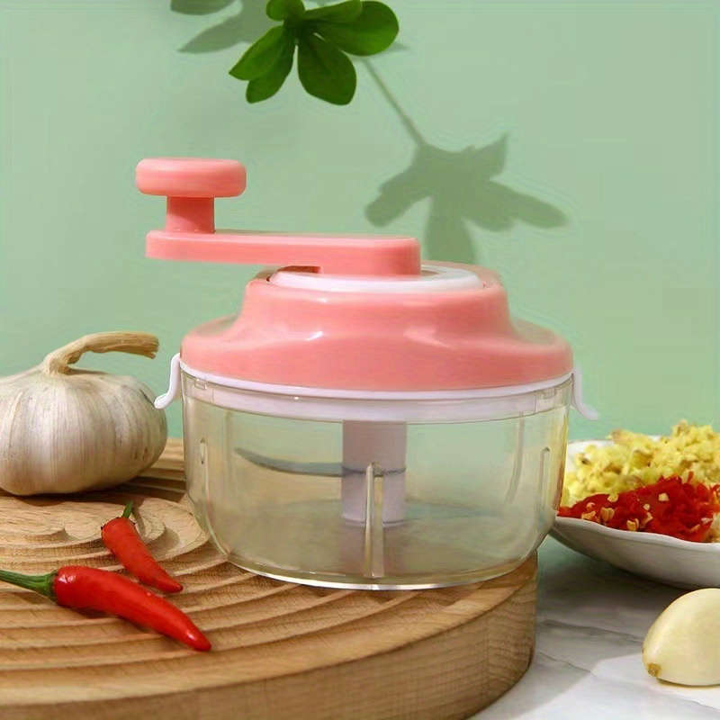 1pc Kitchencraft Multifunctional Manual Garlic Grinder Uncharged Plastic Seasoning Mixer with