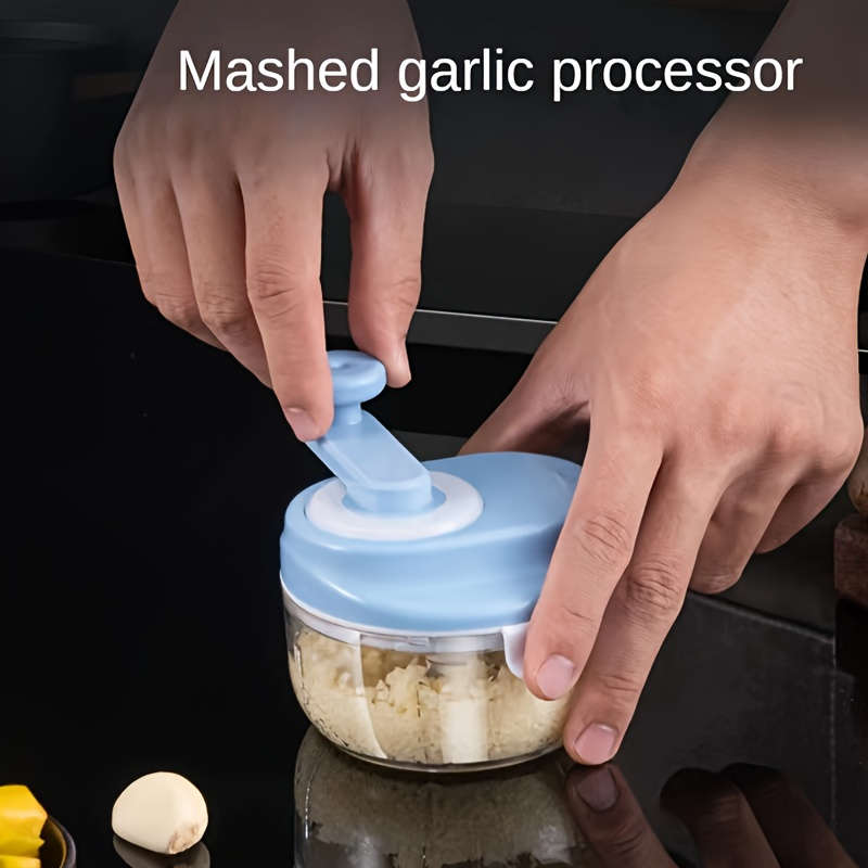 1pc Kitchencraft Multifunctional Manual Garlic Grinder Uncharged Plastic Seasoning Mixer with