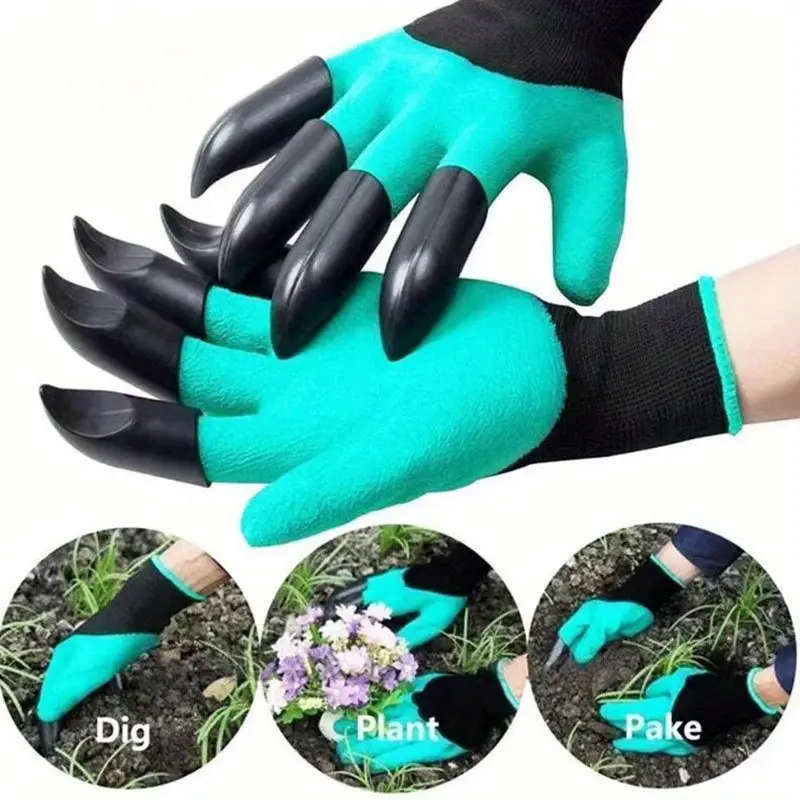 Gardening gloves with claws