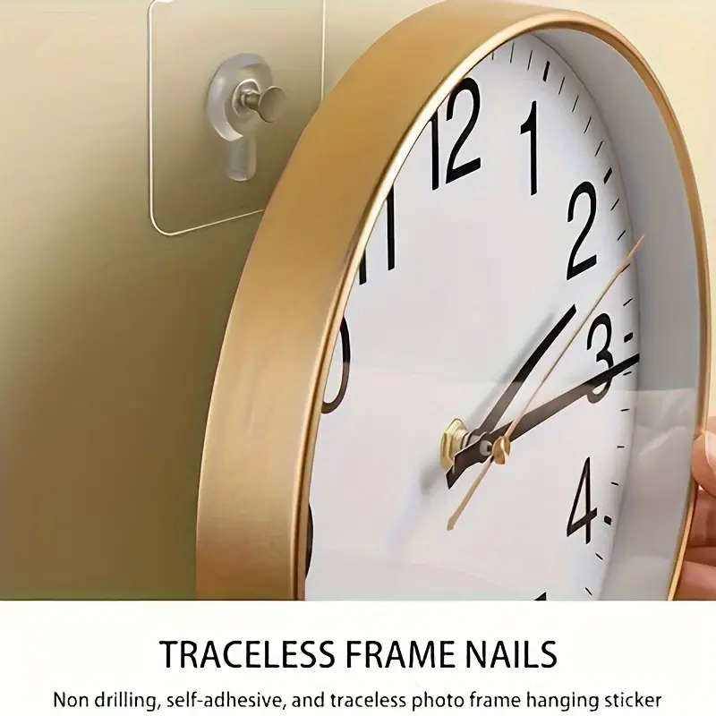30pcs Self-Adhesive Picture Hangers No-Drill Traceless Frame Nails for Photos Posters Strong Adhesiv