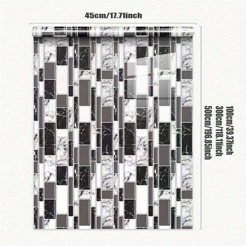 1PC Wall StickersMosaic45cmX100cm