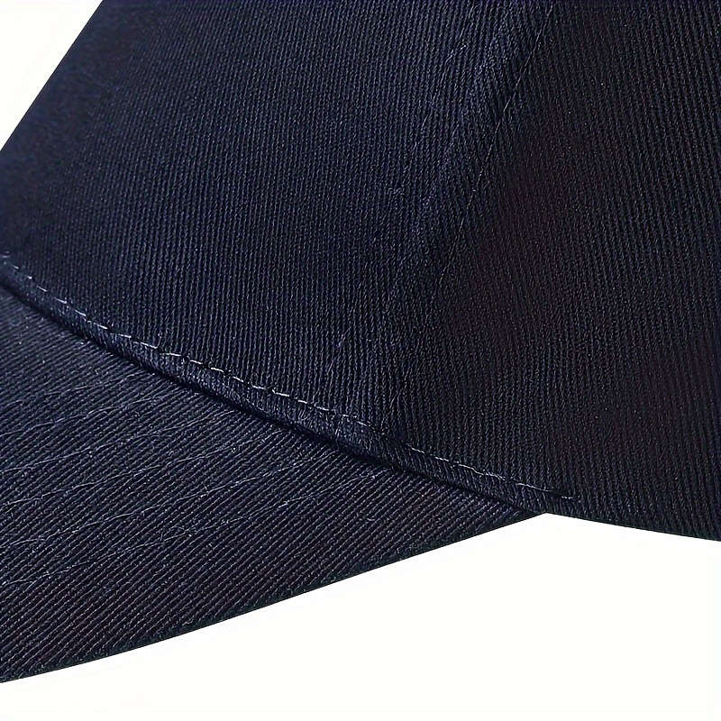 1pc Fashionable Cotton-Polyester Blend Black Teddy Bear Baseball Cap Casual Adjustable Hat Woven