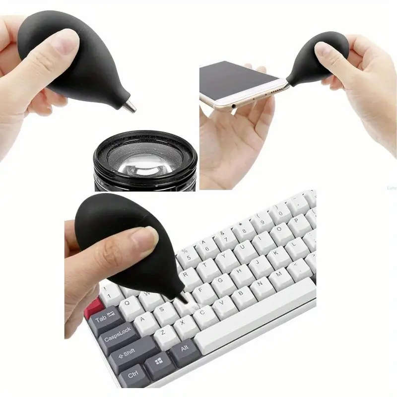 1pc Portable Rubber Air Blower with Squeeze Nozzle Ideal for Camera Lenses Watches Phones Keyboards