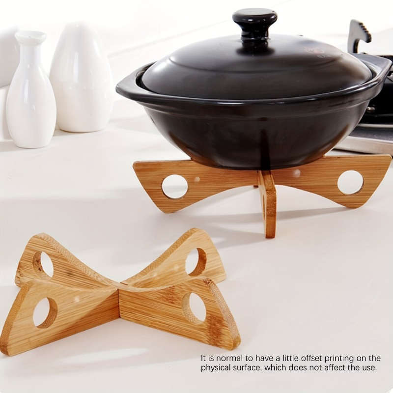 2pcs Wooden Trivets for Hot Dishes Heat Resistant and Decorative Kitchen Table Wood Underline