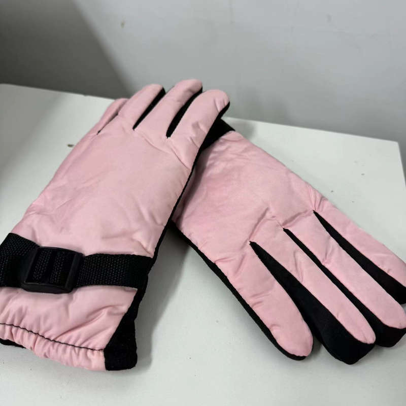 1 Pair Pink Warm Gloves